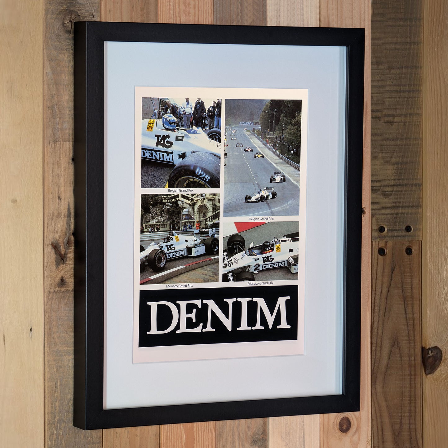 1983 Denim Williams FW09 Advertisement Poster - Original Framed