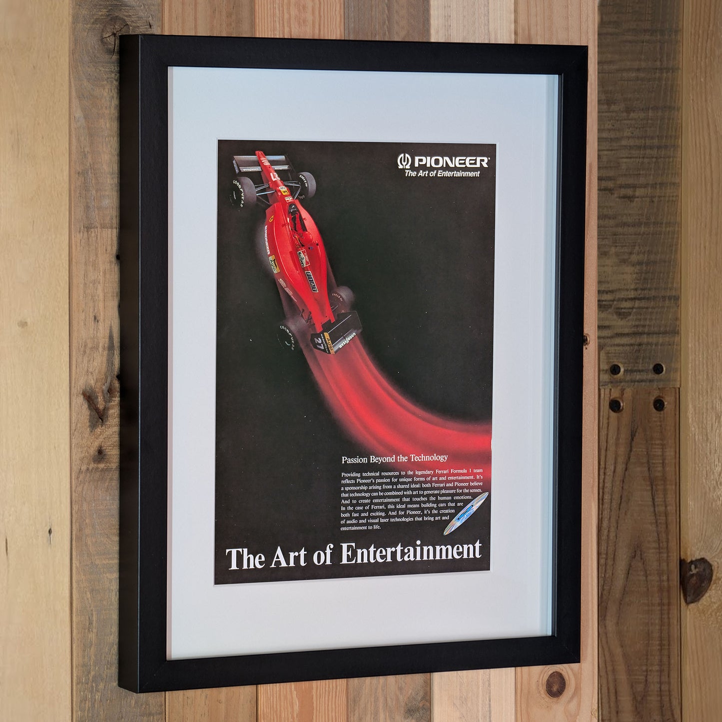 1991 Pioneer Ferrari 641 Poster Advertisement - Original Framed