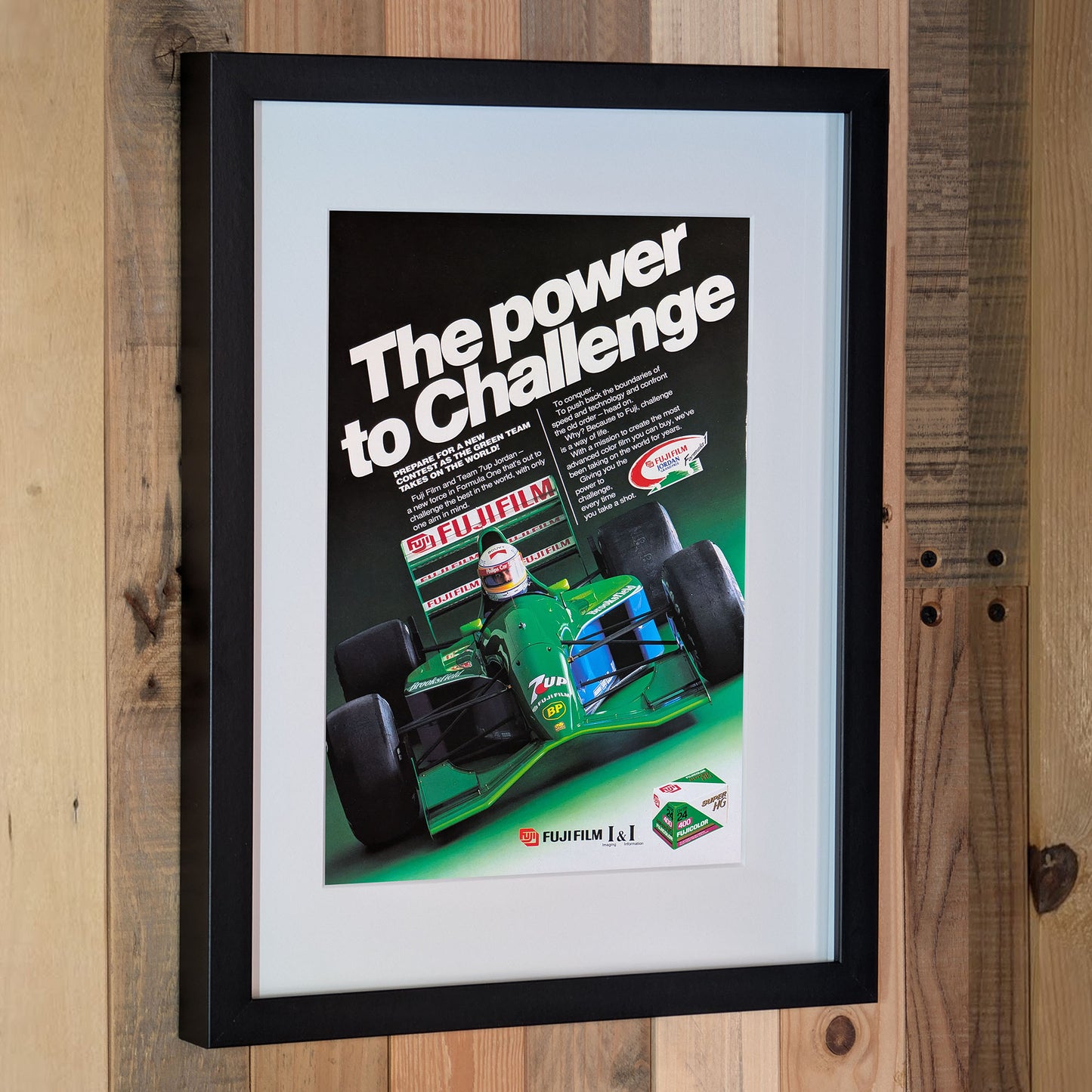 1991 Jordan 191 Fujifilm Advertisement Poster - Original Framed
