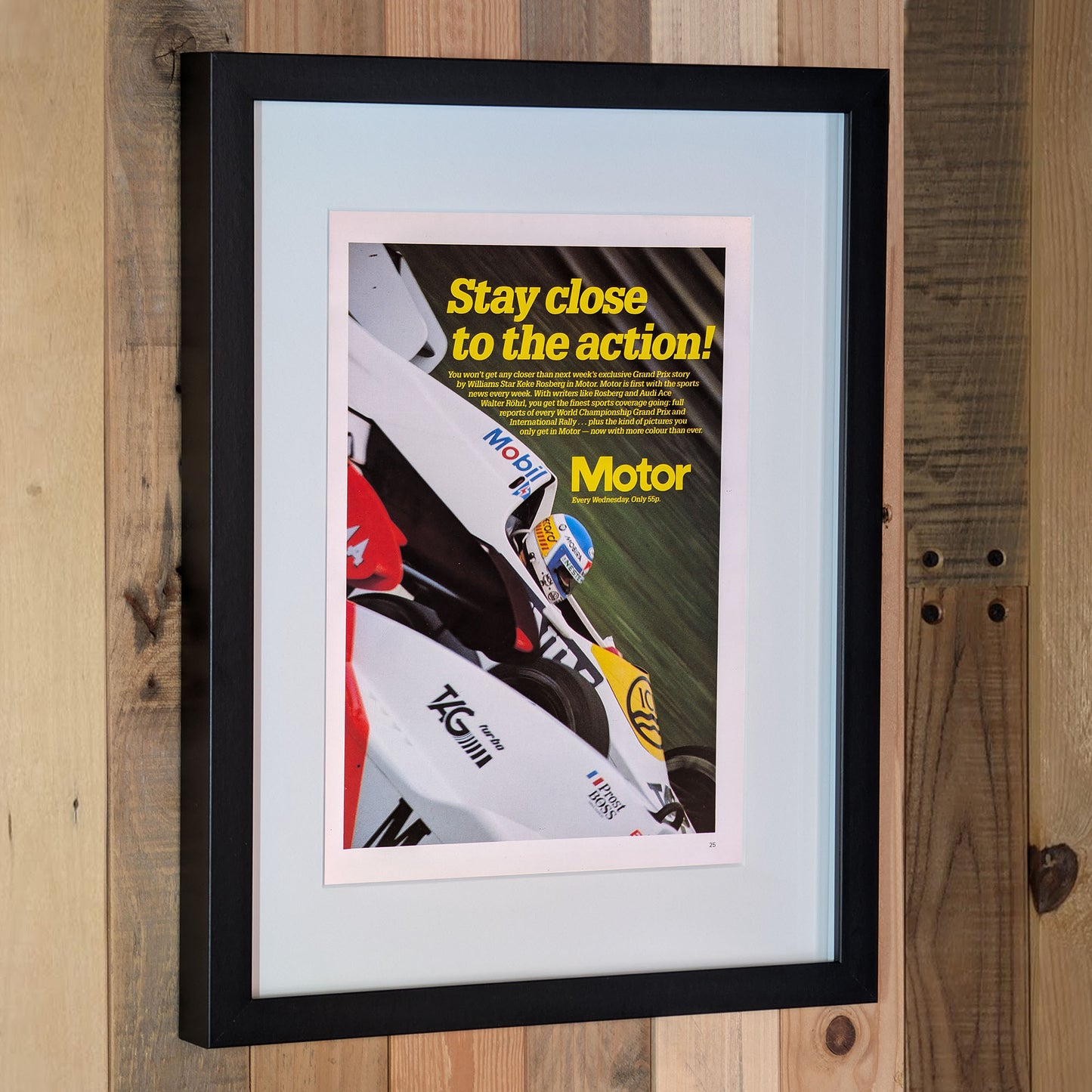 1984 Motor Magazine Advertisement Poster - Original Framed