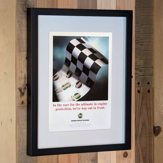 1991 Castrol Oils Advertisement Poster - Original Framed
