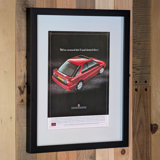1997 Rover 216 GTi Advertisement Poster - Original Framed