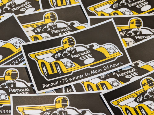 1970s Renault Alpine A443 1978 Le Mans 24 Hour Winner Sticker